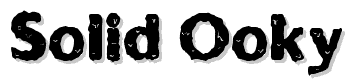Solid-Ooky font